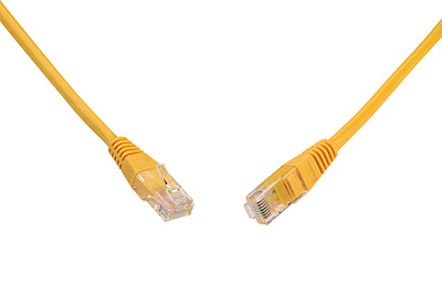 Produkt Patchcord CAT5E UTP PVC 0,5m żółty non-snag-proof C5E-155YE-0,5MB - Solarix - Patchcordy