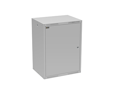 Produkt Szafa naścienna GrandN DUO 16U 450mm,drzwi blaszane, RAL 7035,GrandND-16U-645-21-G - Solarix - Naścienne 19"