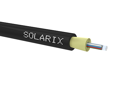 Produkt DROP1000 kabel Solarix 12wł 9/125, 3,2 mm LSOH E<sub>ca</sub> czarny 500m SXKO-DROP-12-OS-LSOH - Solarix - Światłowody