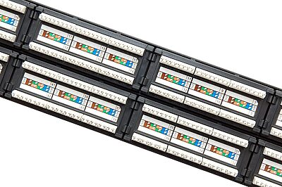 Produkt 19" patch panel Solarix 48 x RJ45 CAT5E UTP 150 MHz czarny 2U SX48-5E-UTP-BK - Solarix - Patch panele