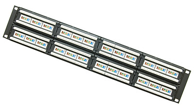 Produkt 19" patch panel Solarix 48 x RJ45 CAT5E UTP 150 MHz czarny 2U SX48-5E-UTP-BK - Solarix - Patch panele