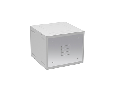 Produkt Szafa naścienna GrandN 9U 600mm, drzwi szklane, RAL 7035, GrandN-9U-66-11-G - Solarix - Naścienne 19"
