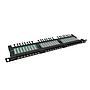 Produkt 19" patch panel Solarix 24xRJ45 CAT5E UTP z wsponikiem czarny 0,5U SX24HD-5E-UTP-BK - Solarix - Patch panele