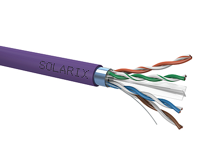 Produkt Kabel instalacyjny Solarix CAT6 FTP LSOH D<sub>ca</sub>-s2,d2,a1 szpula 500m SXKD-6-FTP-LSOH - Solarix - Kable instalacyjne