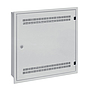 Produkt Szafka SOHO LC-18 pod tynk z szyną 2U, 4U i 11U, 550x550 szara RAL7035 z ramką naścienną - Solarix - Naścienne 19"
